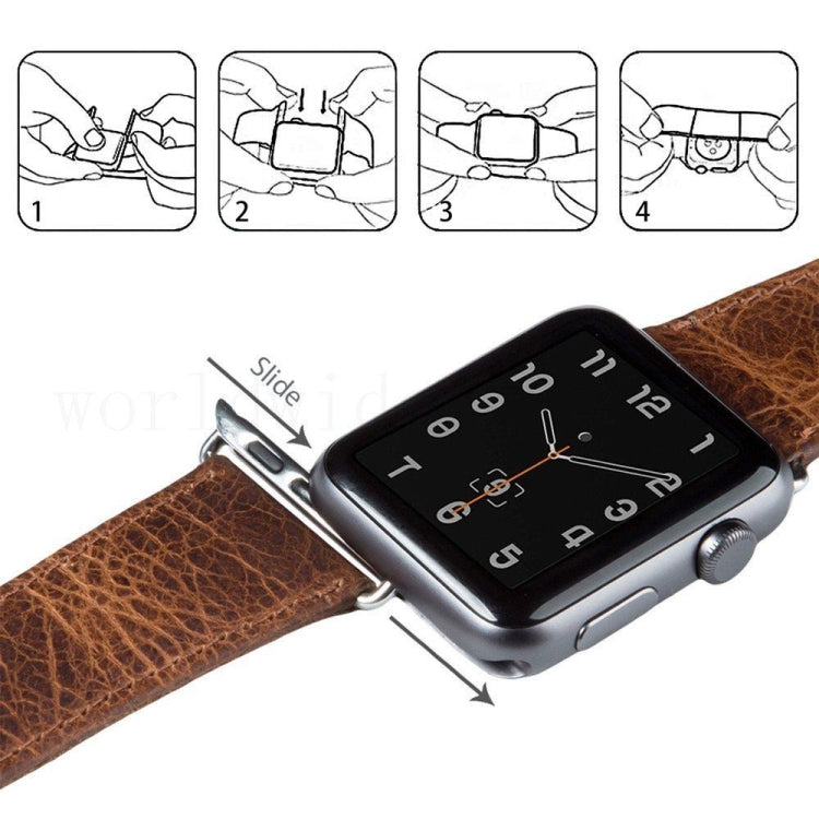 Cinturino in pelle cerata per Apple Watch 38-44mm