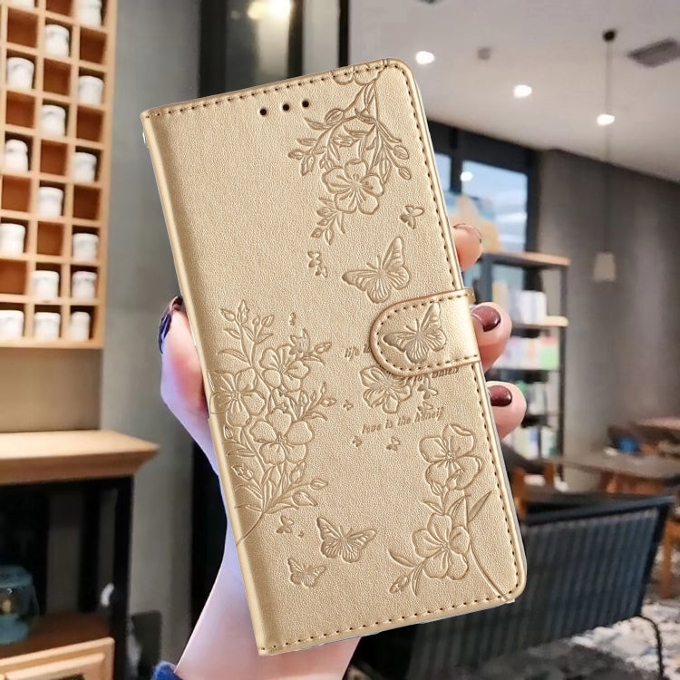 Custodia in pelle con farfalle per iPhone 15 Pro