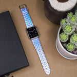 Cinturino ricambio Apple Watch con texture squame di pesce