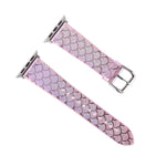 Cinturino ricambio Apple Watch con texture squame di pesce