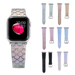 Cinturino ricambio Apple Watch con texture squame di pesce