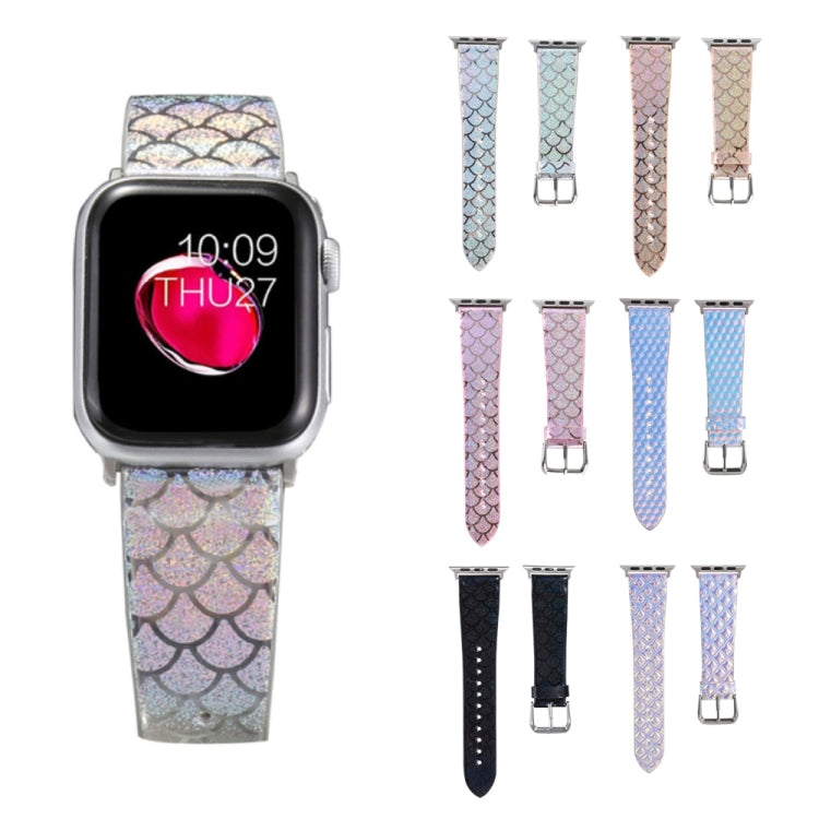 Cinturino ricambio Apple Watch con texture squame di pesce
