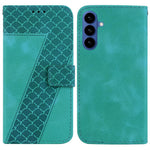 Custodia in pelle goffrata per Samsung Galaxy S26+ 5G con supporto