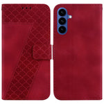 Custodia in pelle goffrata per Samsung Galaxy S26+ 5G con supporto