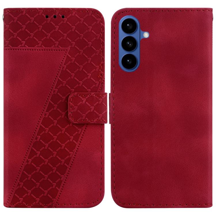 Custodia in pelle goffrata per Samsung Galaxy S26+ 5G con supporto