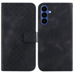 Custodia in pelle goffrata per Samsung Galaxy S26+ 5G con supporto