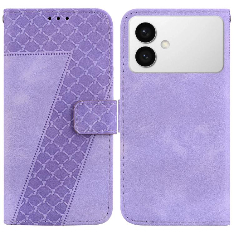 Custodia in pelle goffrata per Samsung Galaxy S26+ 5G con supporto