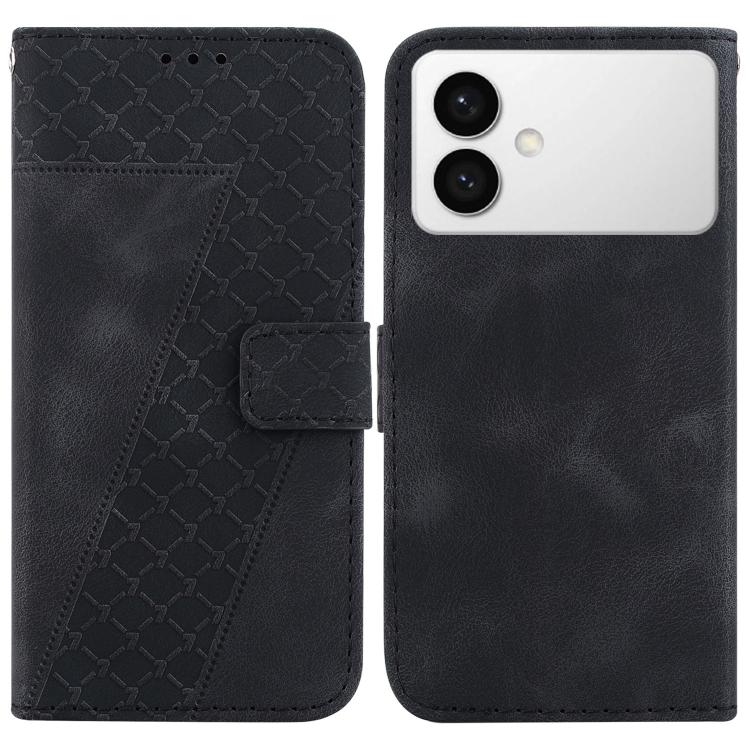 Custodia in pelle goffrata per Samsung Galaxy S26+ 5G con supporto