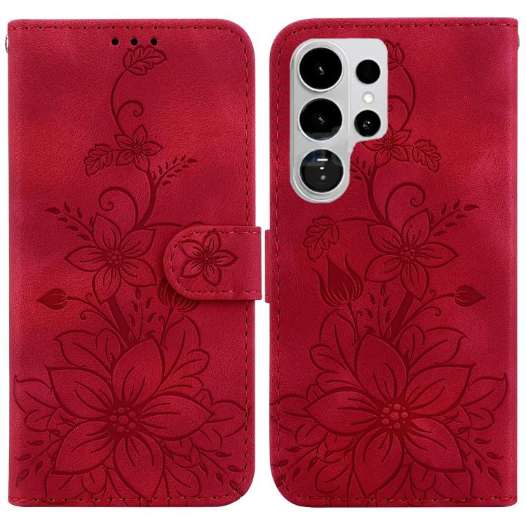 Custodia in pelle goffrata Giglio per Samsung Galaxy S26 5G