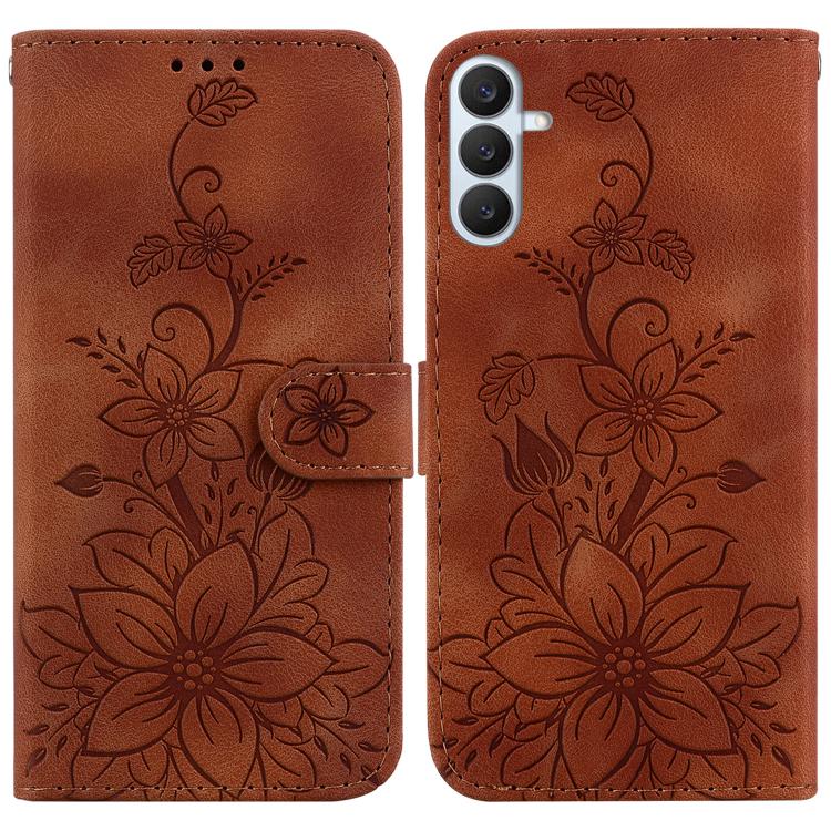 Custodia in pelle goffrata Giglio per Samsung Galaxy S26 5G