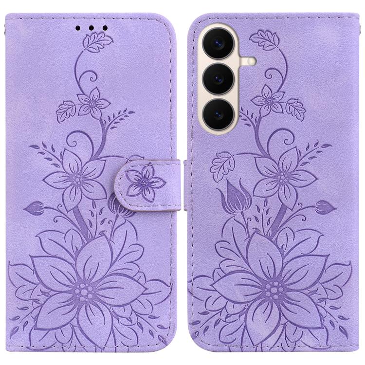 Custodia in pelle goffrata Giglio per Samsung Galaxy S26 5G