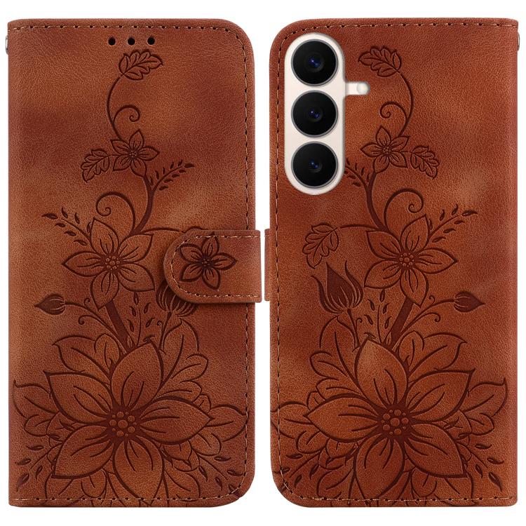 Custodia in pelle goffrata Giglio per Samsung Galaxy S26 5G