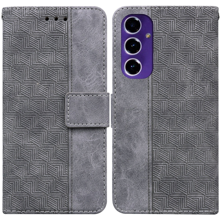 Custodia in pelle goffrata geometrica per Samsung Galaxy S25 Ultra 5G