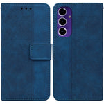 Custodia in pelle goffrata geometrica per Samsung Galaxy S25 Ultra 5G