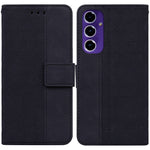 Custodia in pelle goffrata geometrica per Samsung Galaxy S25 Ultra 5G