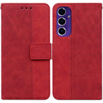 Custodia in pelle goffrata geometrica per Samsung Galaxy S25 Ultra 5G