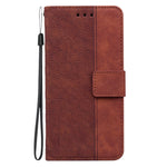 Custodia in pelle goffrata geometrica per Samsung Galaxy S25 Ultra 5G