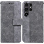 Custodia in pelle goffrata geometrica per Samsung Galaxy S25 Ultra 5G