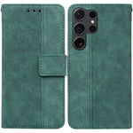 Custodia in pelle goffrata geometrica per Samsung Galaxy S25 Ultra 5G