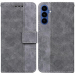 Custodia per telefono in pelle goffrata geometrica per Samsung Galaxy S26+ 5G