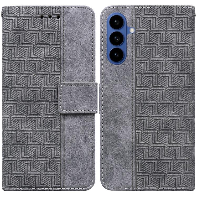 Custodia per telefono in pelle goffrata geometrica per Samsung Galaxy S26+ 5G