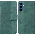 Custodia per telefono in pelle goffrata geometrica per Samsung Galaxy S26+ 5G