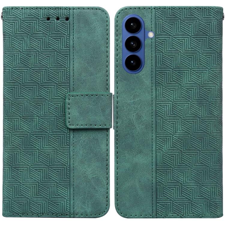Custodia per telefono in pelle goffrata geometrica per Samsung Galaxy S26+ 5G