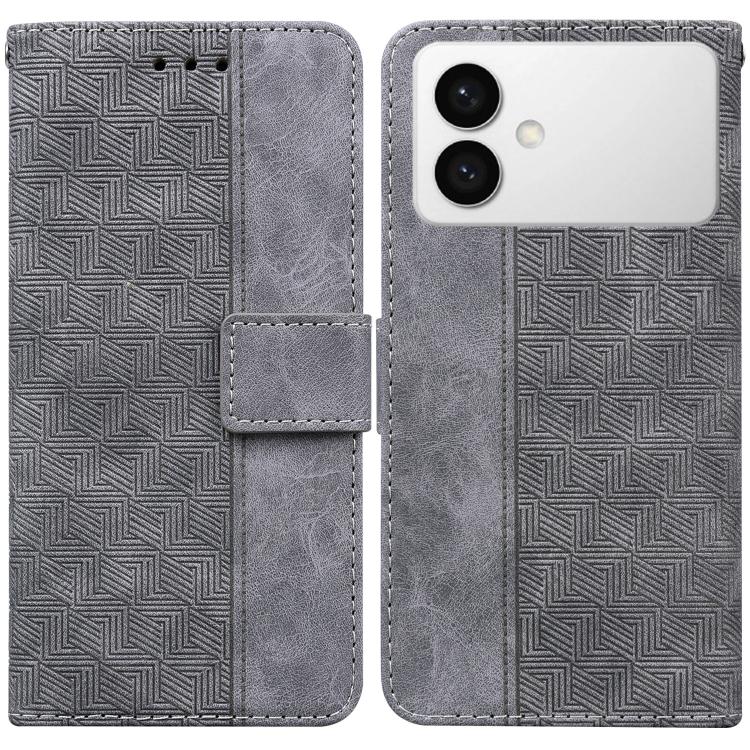 Custodia per telefono in pelle goffrata geometrica per Samsung Galaxy S26+ 5G