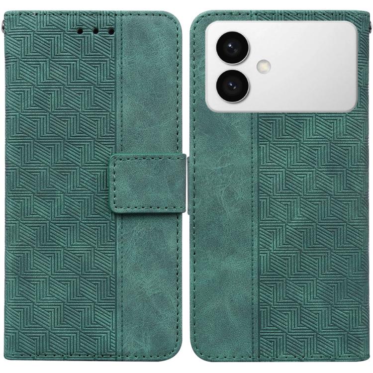 Custodia per telefono in pelle goffrata geometrica per Samsung Galaxy S26+ 5G