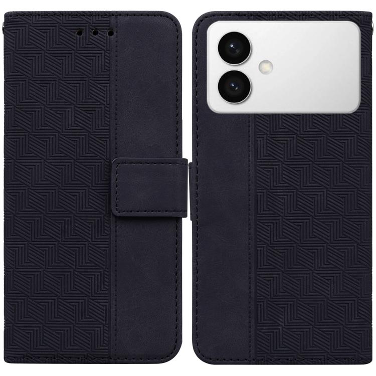 Custodia per telefono in pelle goffrata geometrica per Samsung Galaxy S26+ 5G