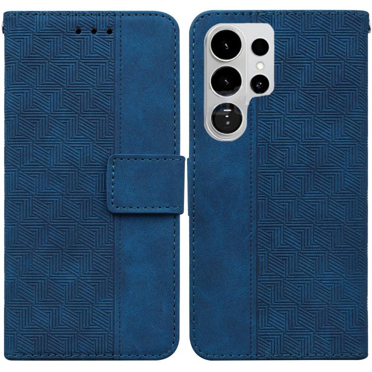 Custodia per telefono in pelle goffrata geometrica per Samsung Galaxy S26+ 5G