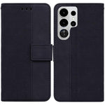 Custodia per telefono in pelle goffrata geometrica per Samsung Galaxy S26+ 5G