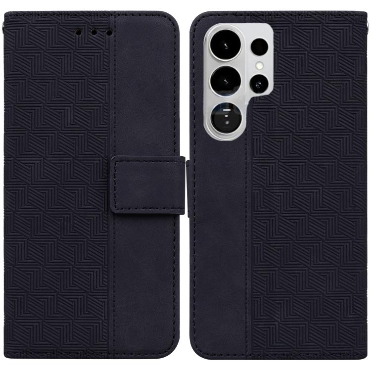 Custodia per telefono in pelle goffrata geometrica per Samsung Galaxy S26+ 5G