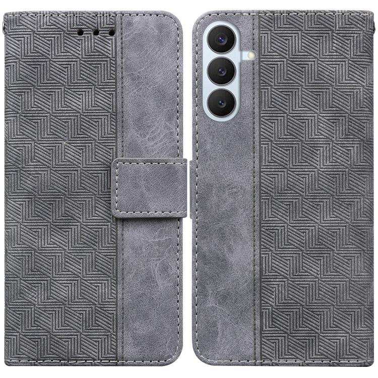 Custodia per telefono in pelle goffrata geometrica per Samsung Galaxy S26+ 5G