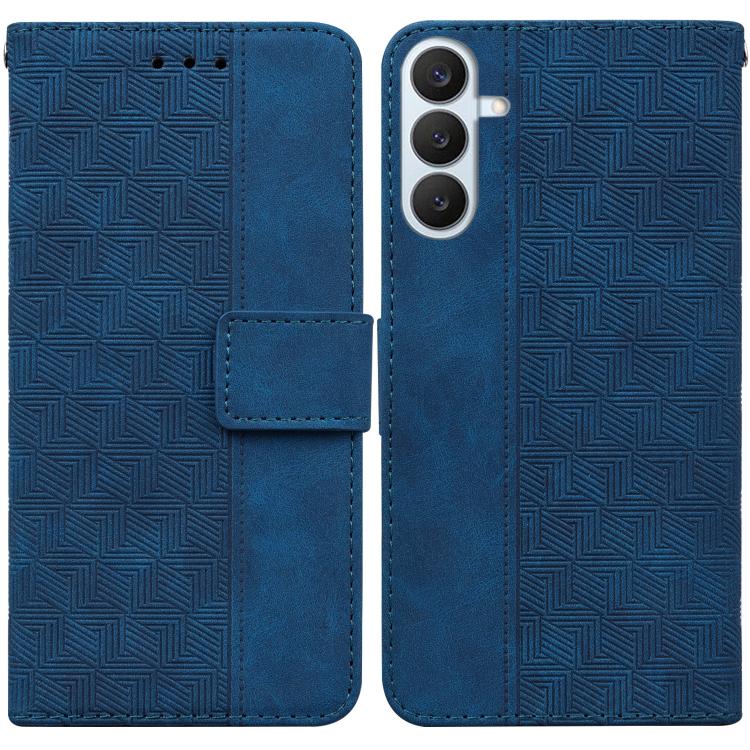 Custodia per telefono in pelle goffrata geometrica per Samsung Galaxy S26+ 5G