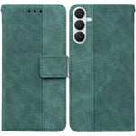 Custodia per telefono in pelle goffrata geometrica per Samsung Galaxy S26+ 5G