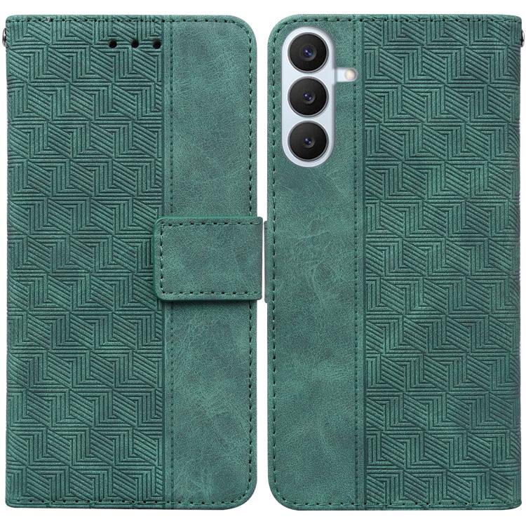 Custodia per telefono in pelle goffrata geometrica per Samsung Galaxy S26+ 5G