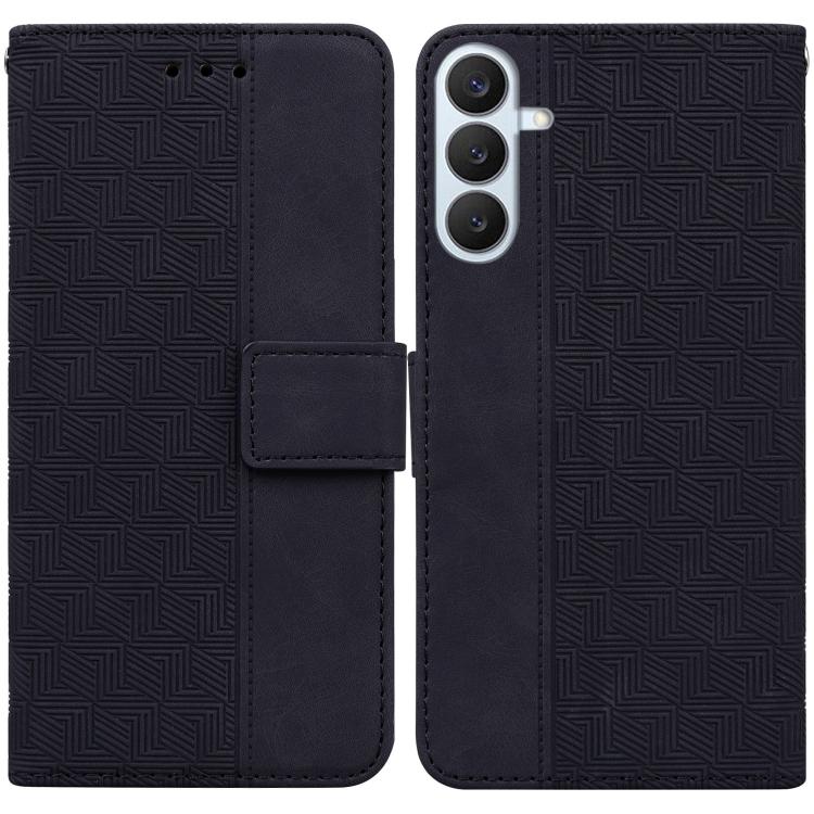 Custodia per telefono in pelle goffrata geometrica per Samsung Galaxy S26+ 5G