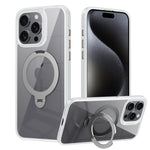Custodia trasparente con anello magnetico per iPhone 16 Pro Max