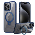 Custodia trasparente con anello magnetico per iPhone 16 Pro Max