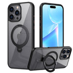 Custodia trasparente con anello magnetico per iPhone 16 Pro Max