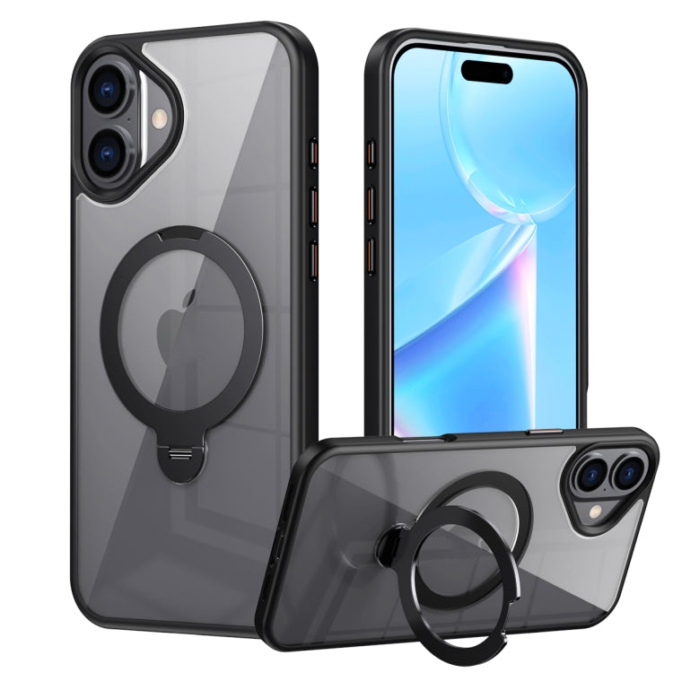 Custodia trasparente con anello magnetico per iPhone 16 Pro Max