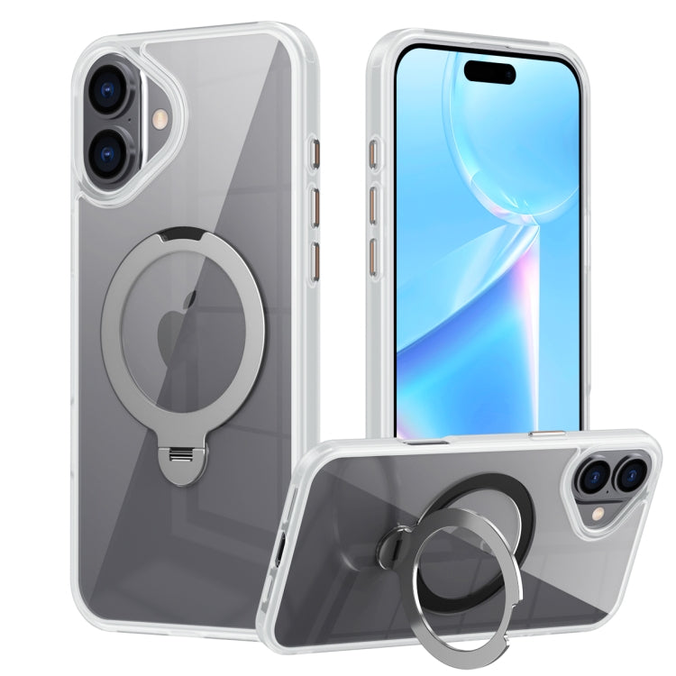 Custodia trasparente con anello magnetico per iPhone 16 Pro Max