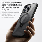 Custodia trasparente con anello magnetico per iPhone 16 Pro Max