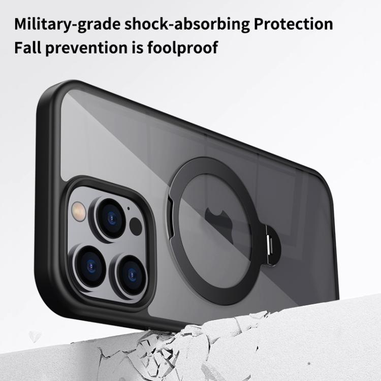 Custodia trasparente con anello magnetico per iPhone 16 Pro Max