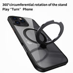 Custodia trasparente con anello magnetico per iPhone 16 Pro Max