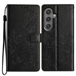Custodia in pelle con farfalle e fiori per Samsung Galaxy S24 e S25 Edge 5G