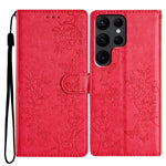 Custodia in pelle con farfalle e fiori per Samsung Galaxy S24 e S25 Edge 5G