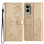 Custodia in pelle con farfalle e fiori per Samsung Galaxy S24 e S25 Edge 5G