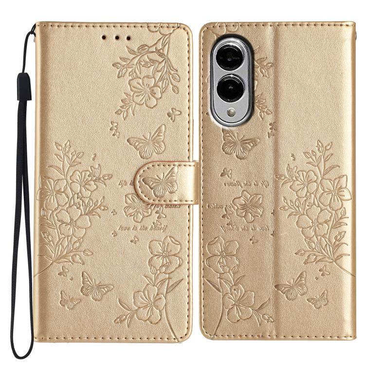 Custodia in pelle con farfalle e fiori per Samsung Galaxy S24 e S25 Edge 5G